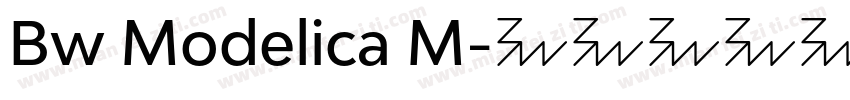 Bw Modelica M字体转换